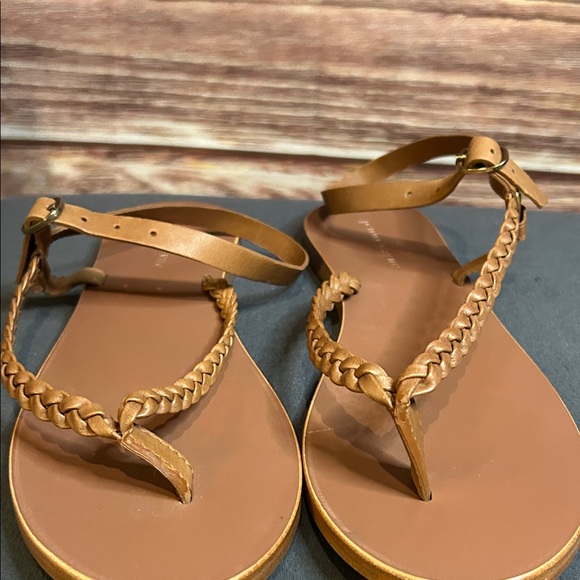 NWOT Jenni Kayne Genuine Leather Braided Tan Sandals | Size 41 / 10 - Picture 6 of 11